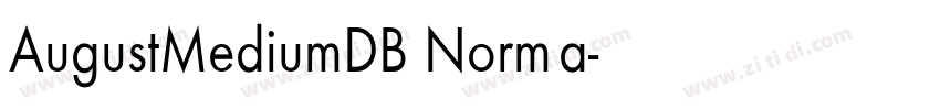 AugustMediumDB Norma字体转换